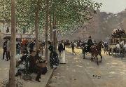 Jean Beraud Avenue Parisienne oil